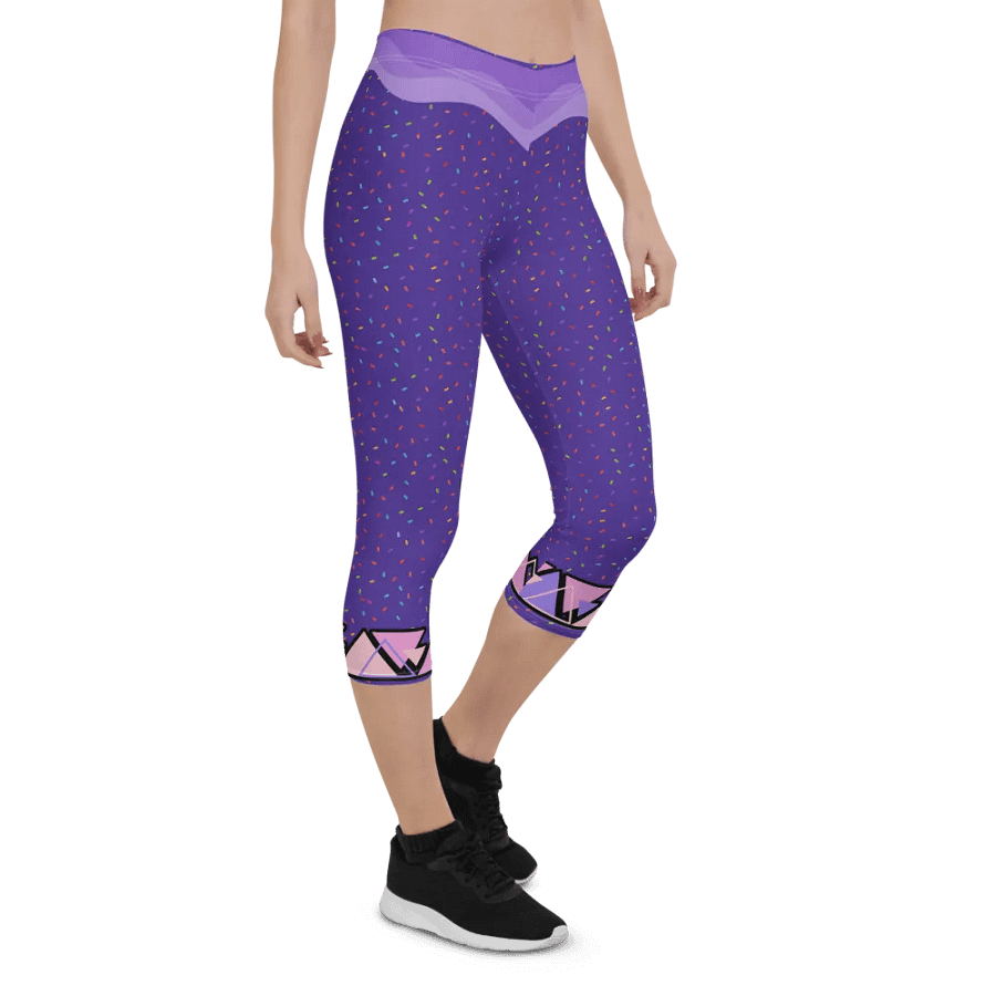 Purple Confetti Dreams Capri Leggings product image (6)