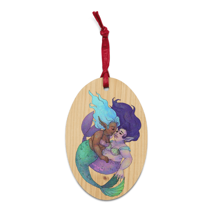 MerFolk Wood Charm Ornament (3 Available Styles!) product image (1)