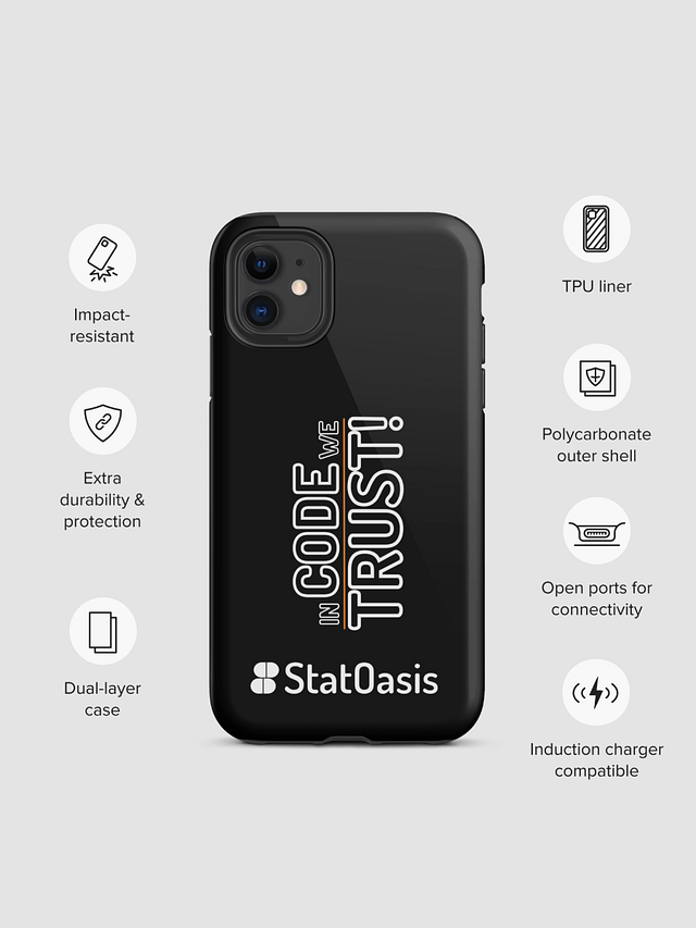 Tough iPhone Case Black product image (1)