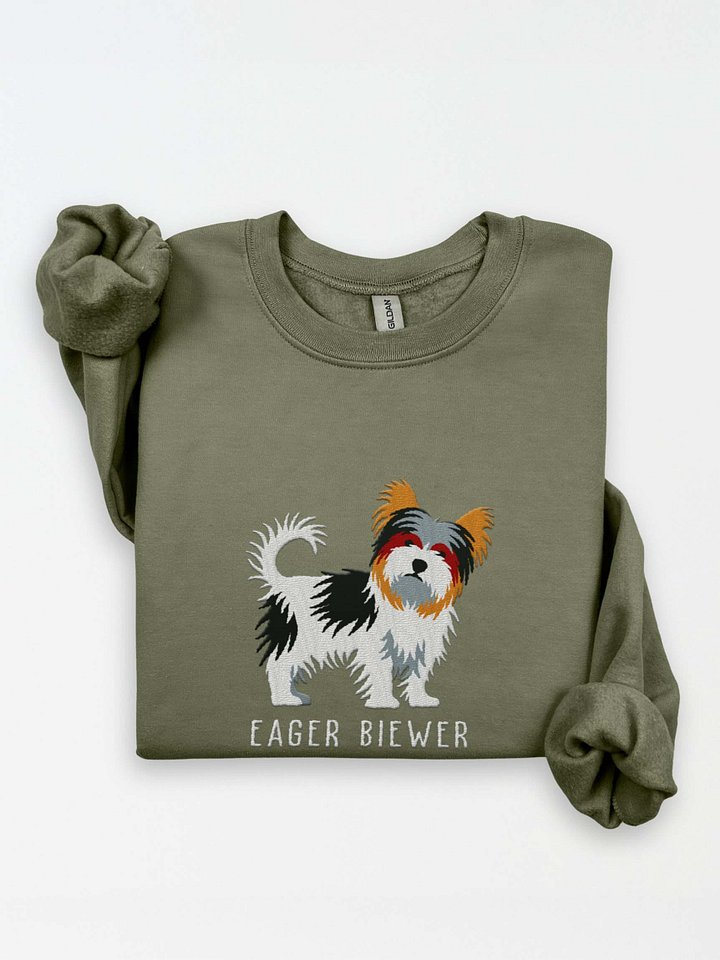 Eager Biewer Sweatshirt (Embroidered) of a Biewer Terrier product image (1)