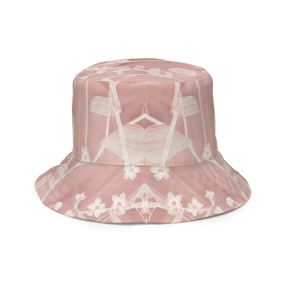 Pink & White Reversible Bucket Hat product image (10)