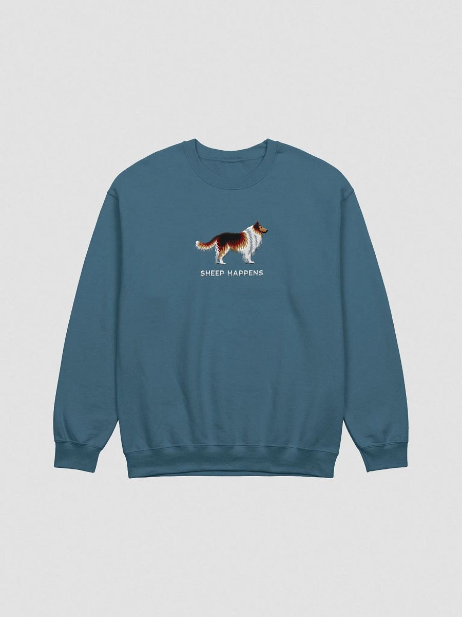 Sheep Happens Sweatshirt (Embroidered) of a Shetland Sheepdog(Sable) product image (4)