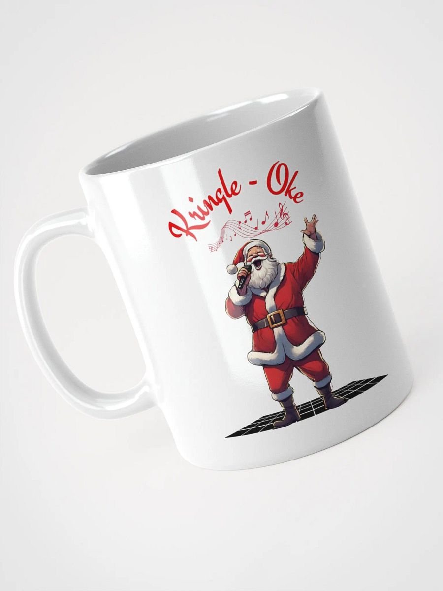 Kringle - Oke, Karaoke Singing Santa - Christmas White Mug product image (7)