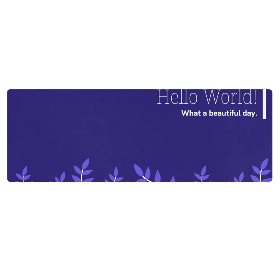 Hello World Yoga mat product image (1)