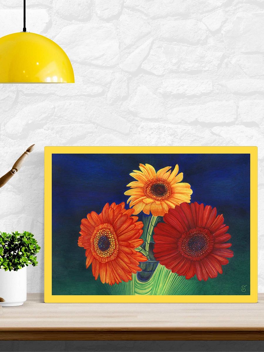 Blank Canvas: Unleash Your Creativity - 3 Bright Gerberas product image (3)