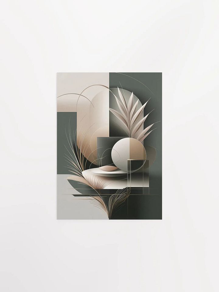 Abstract Botanical Geometric Poster product image (1)