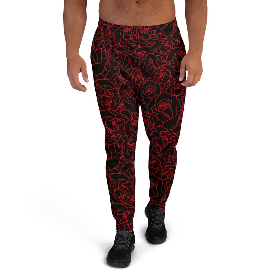 Loads of Roses · black-red joggers product image (1)