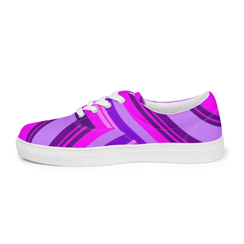 Pink Swirl Lace-Up Shoes product image (8)