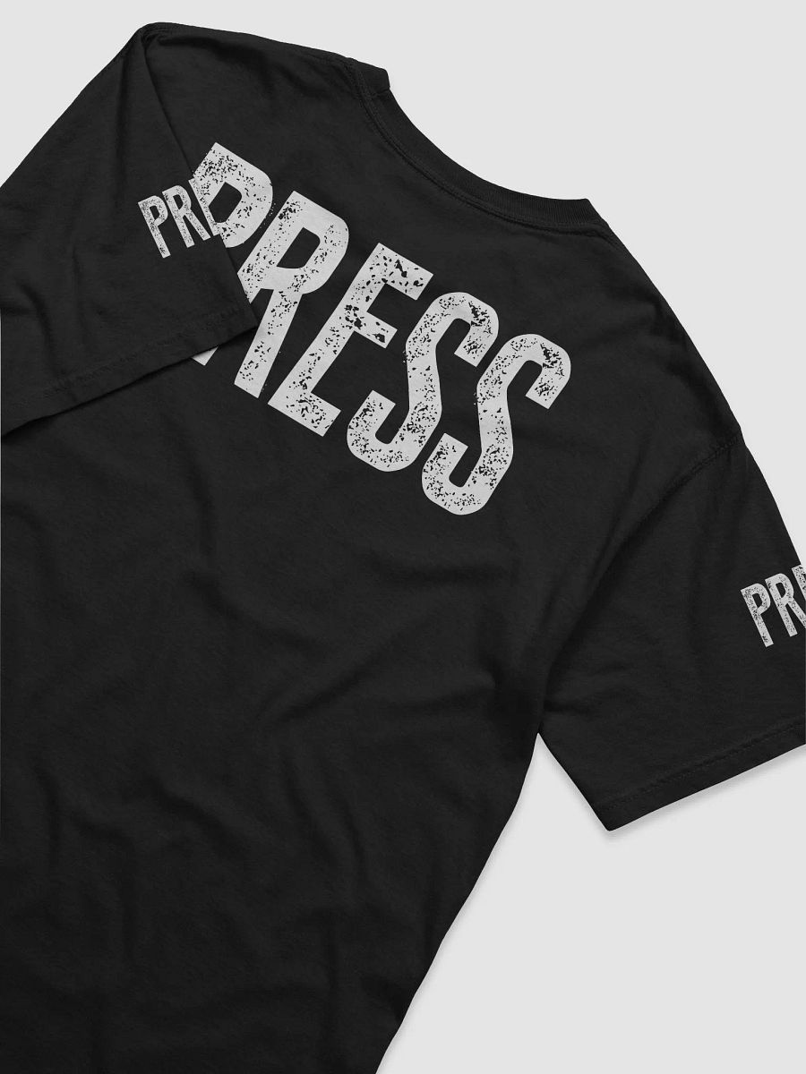 White PRESS Text 2D Logo Comfort: Heavyweight T-Shirt product image (4)