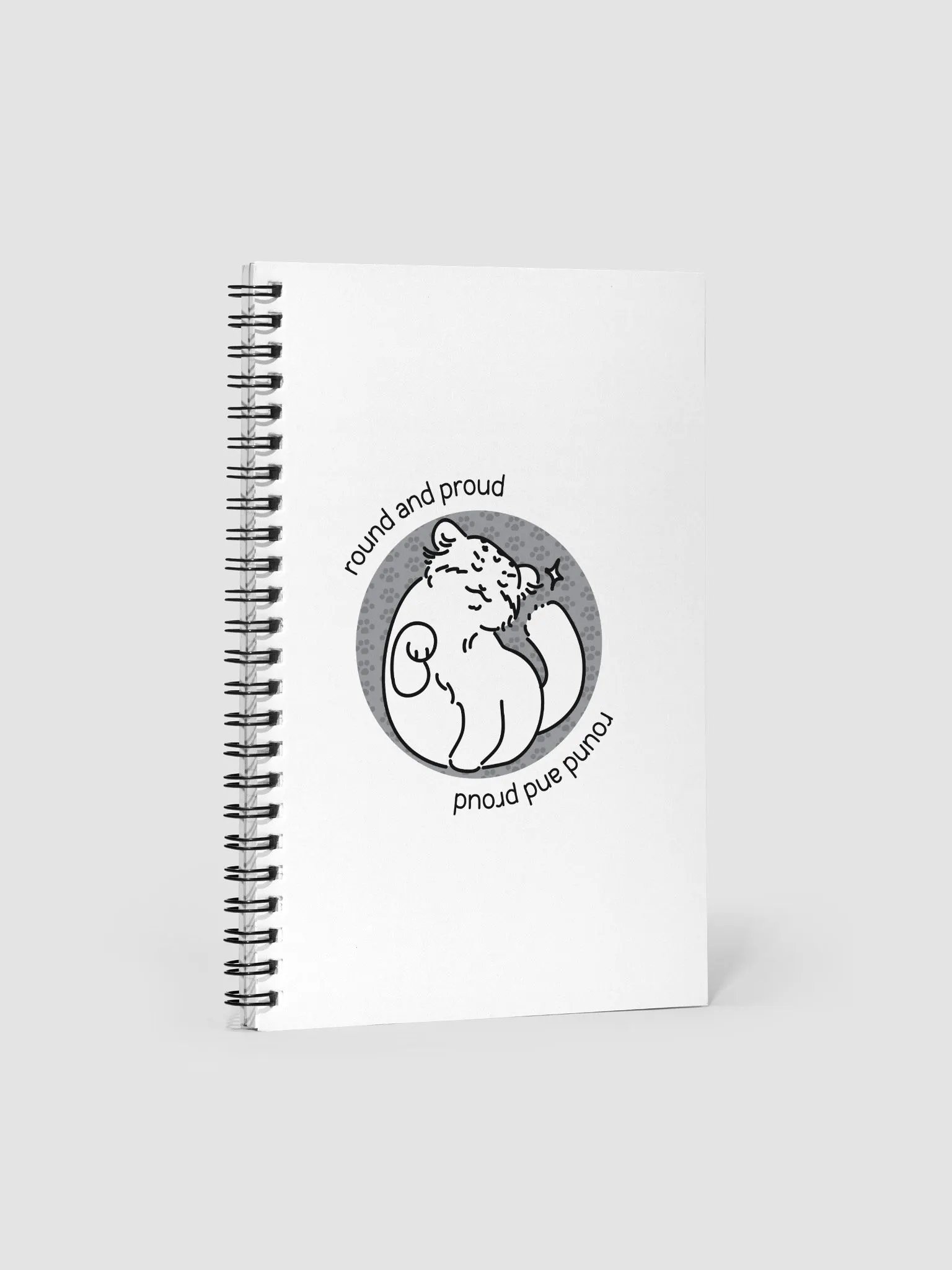 Round and Proud Manul Unlabeled Version - Spiral Notebook product image (1)