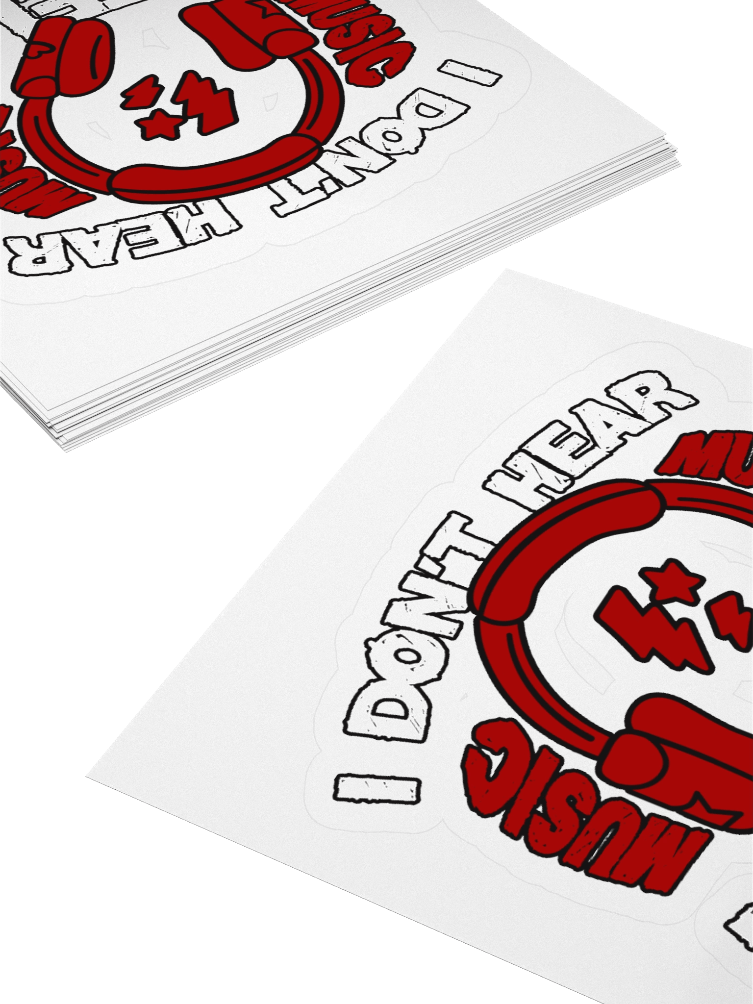 I Don't Hear Music, I Feel It Funny Sticker product image (4)