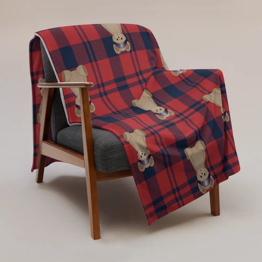Plaid Bear Blanket product image (3)