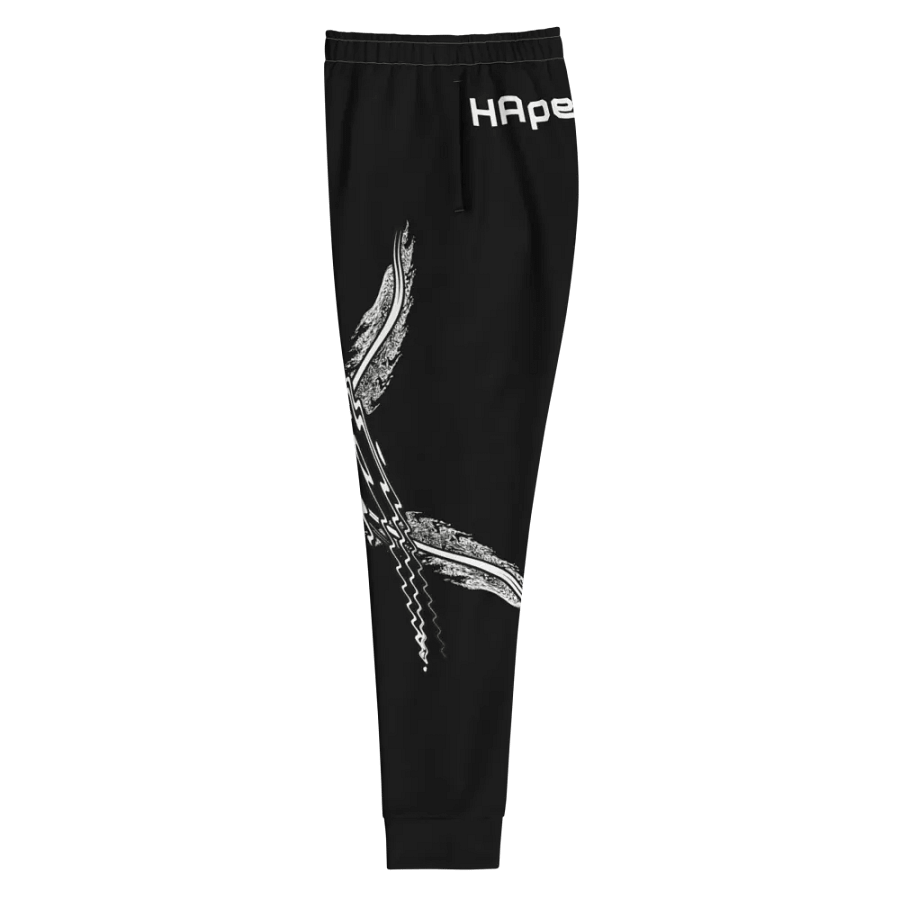 White HApex Gear White Logo Cancer Awareness Orange Ribbon. Black Women's Joggers product image (5)