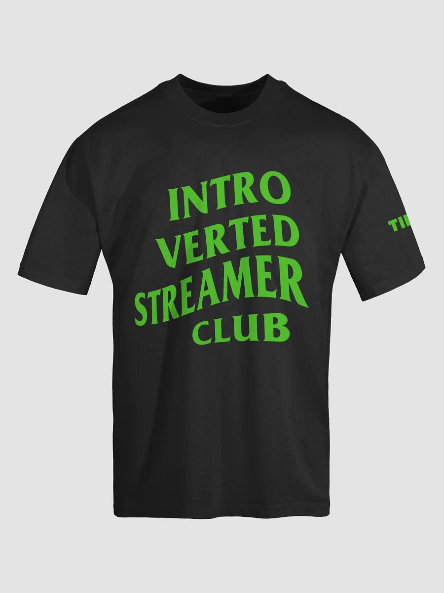 Introverted Streamer Club "Team Green" Oversized Tee product image (15)