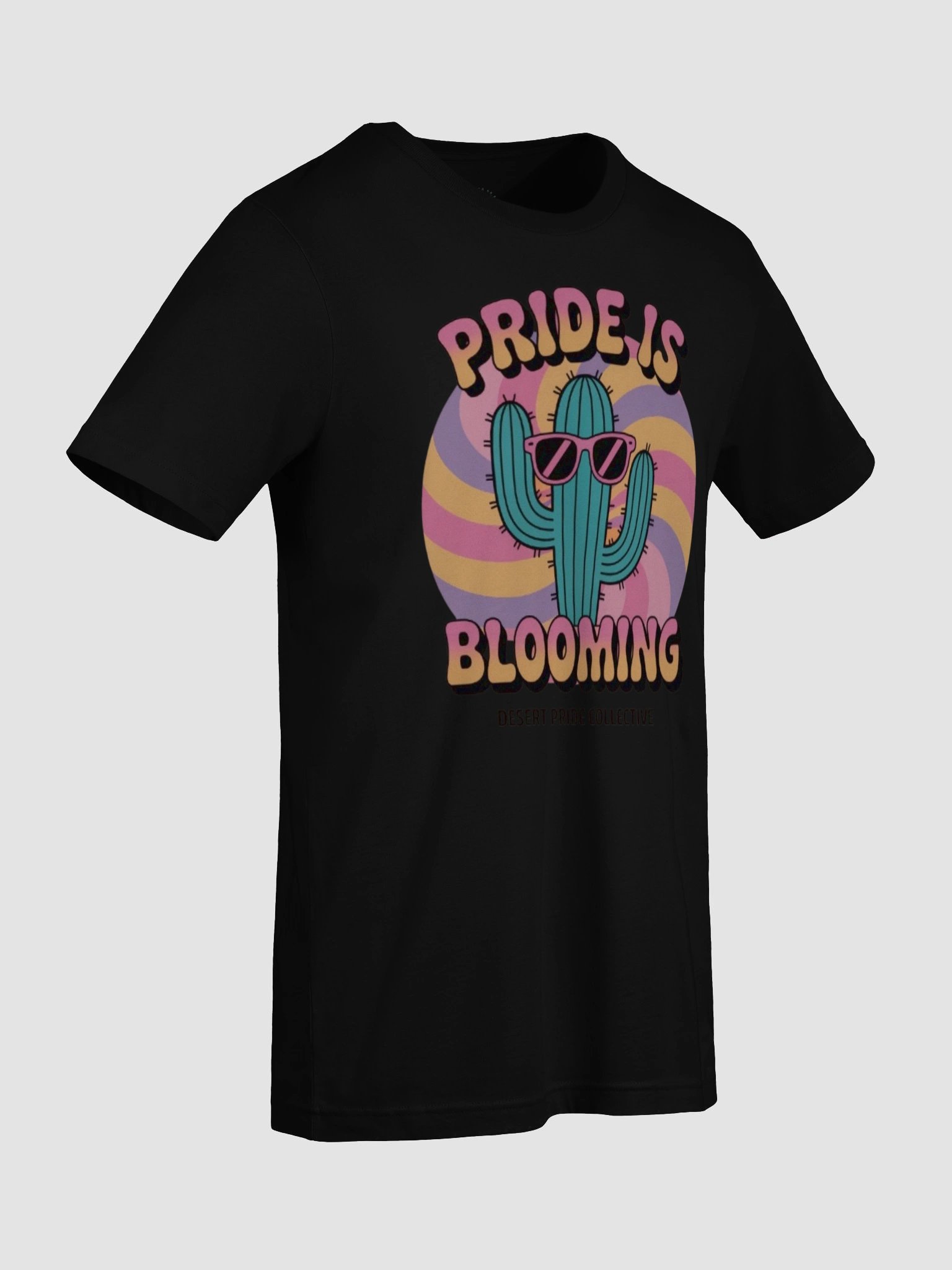Unisex Supersoft Retro Cactus Pride T-Shirt - 'Pride Is Blooming' | LGBTQ+ Inclusive Design | Graphic Grove product image (96)