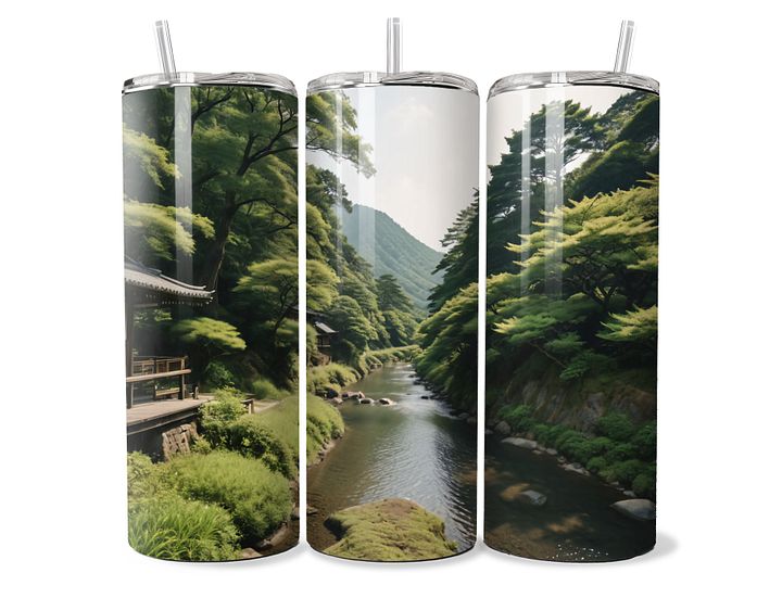 Peaceful Japanese Garden Tumbler - 20oz Stainless Steel product image (1)