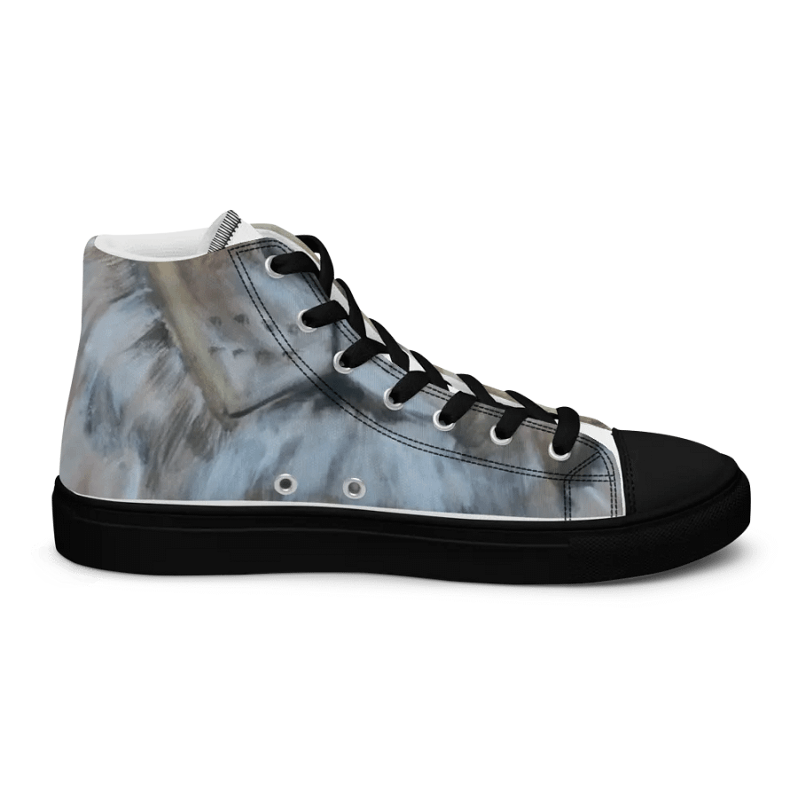 Women's Lion print canvas sneakers black toe cap product image (6)