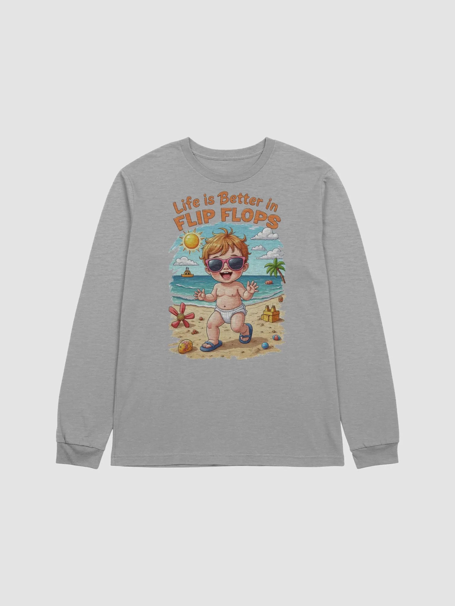 Life is Better in Flip Flops Long Sleeve Tee product image (1)