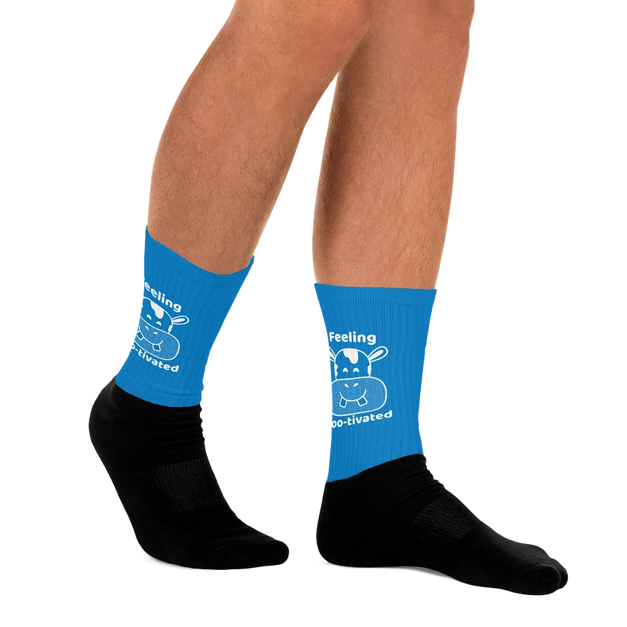 Feeling Mootivated Blue Cow Socks product image (11)