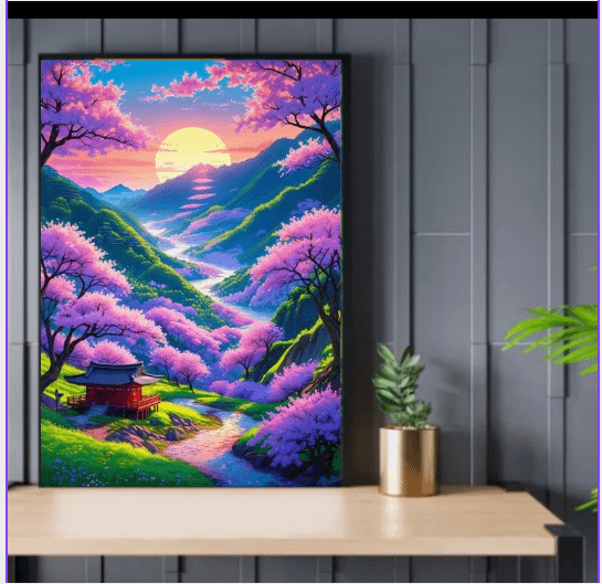 Mount Yoshino Valley Wall Art product image (4)