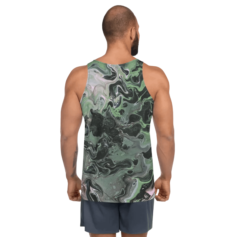 Metallic Green Fluid Acrylic Tank Top product image (2)