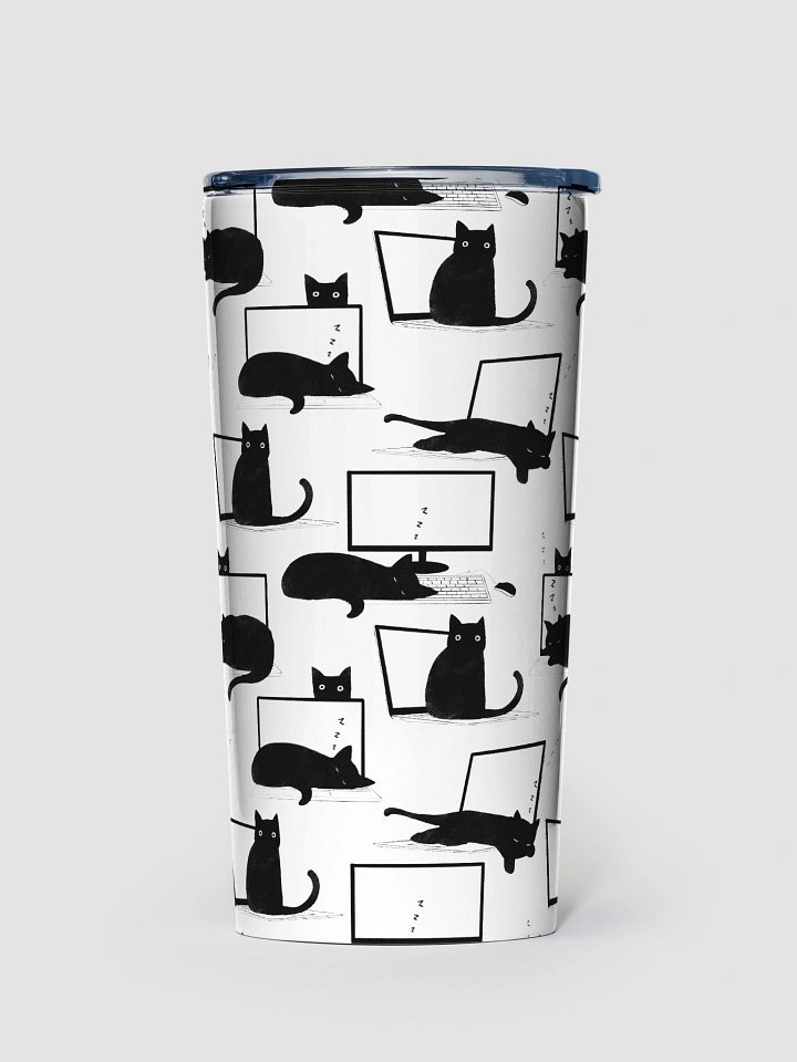Cats Sleeping on Laptops Tumbler product image (1)