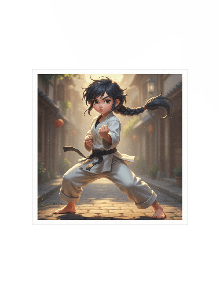Karate Girl Art Poster product image (2)
