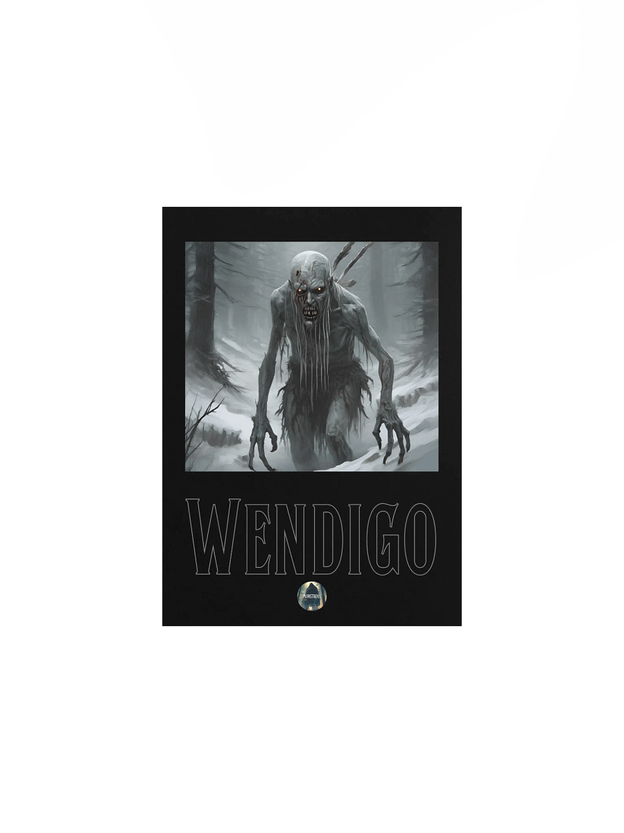 Menacing Wendigo Snow Forest Poster product image (2)