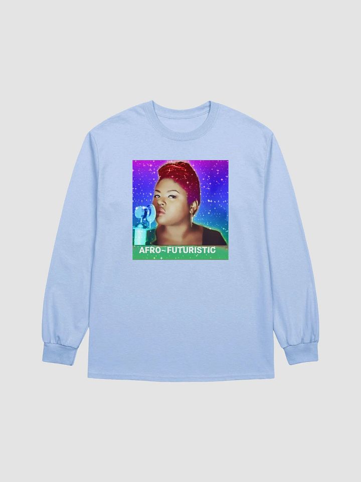 Afro-Futuristic long sleeve Light Blue product image (1)