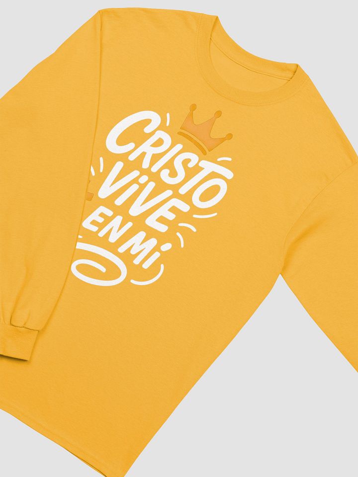 Camiseta Unisex Manga Larga | Cristo vive en mí product image (6)