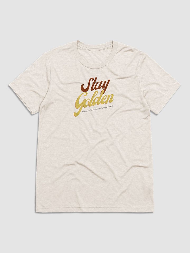 Vintage Script Stay Golden tee product image (1)