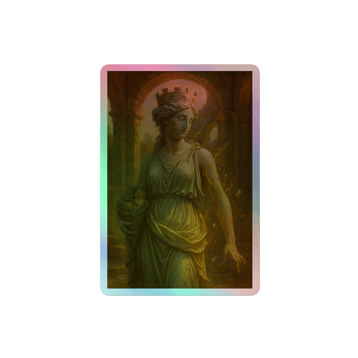 Goddess Fortuna Annonaria Breaking Free Holographic Sticker product image (2)