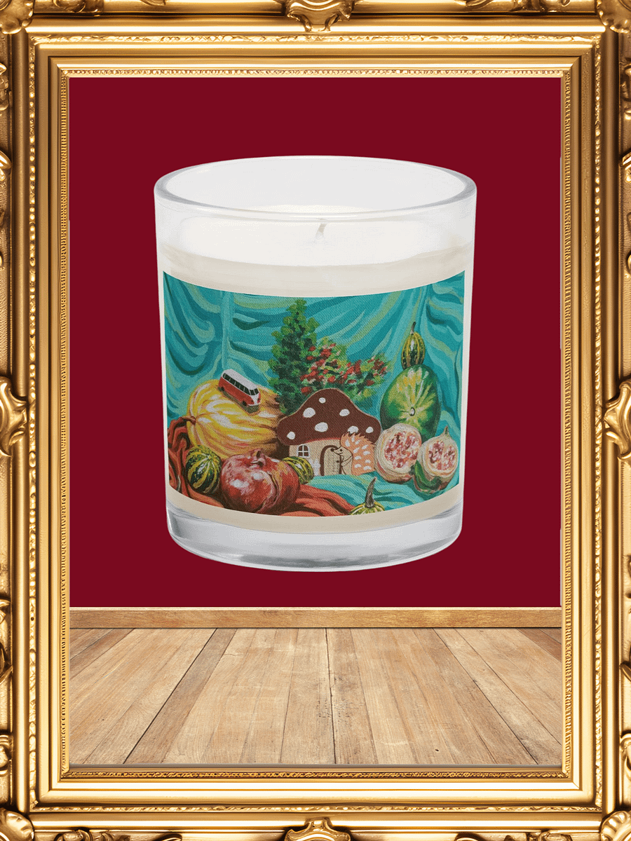 Whimsical Hedgehog Mushroom Sanctuary Candle product image (1)