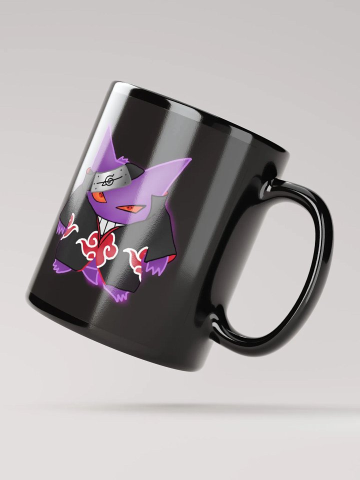 Gengar X Itachi (akatsuki) Black Glossy Mug product image (2)