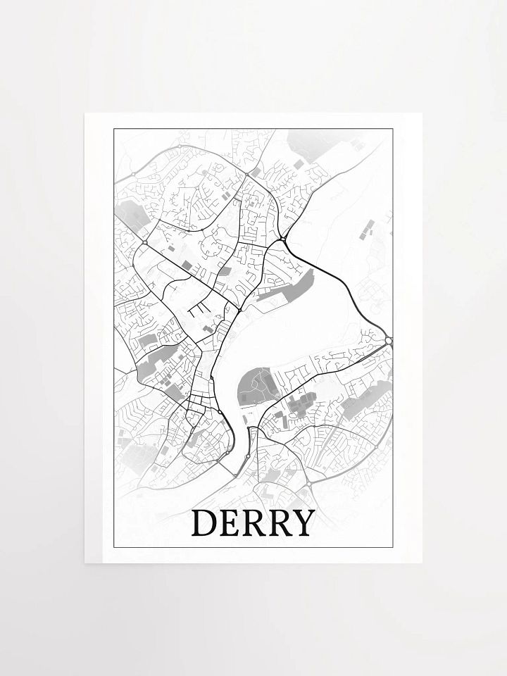 Derry, Northern Ireland, city map print product image (5)