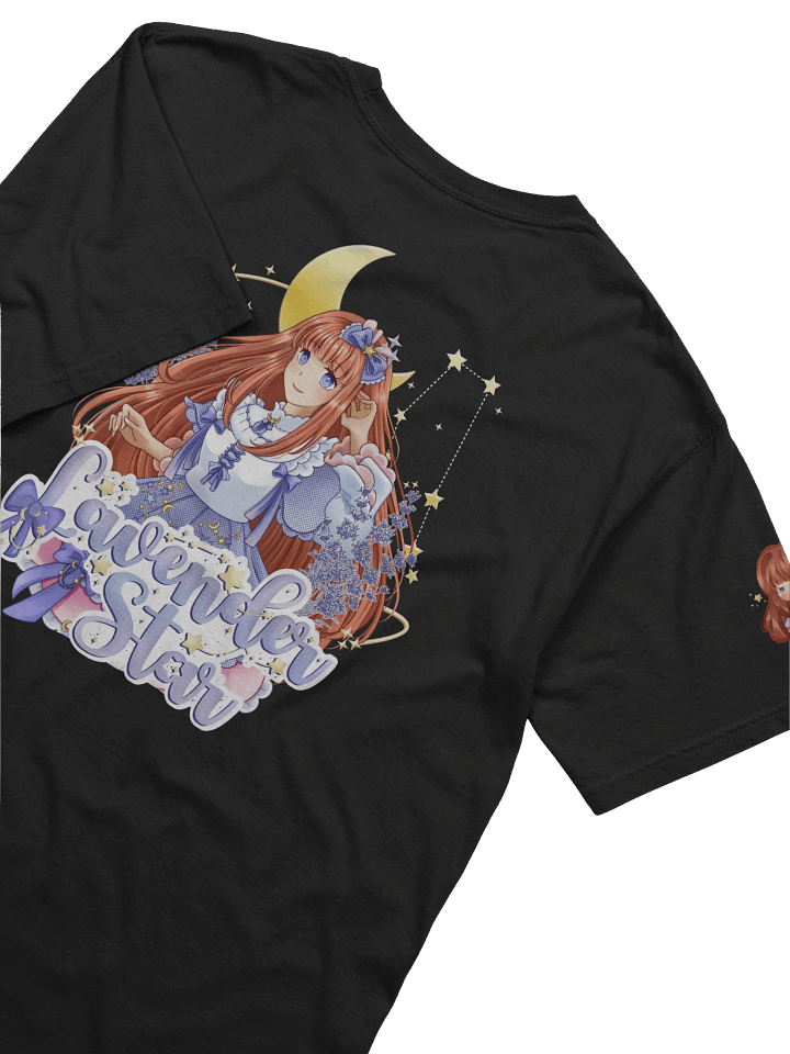 Lavender Star T-Shirt in Black product image (1)