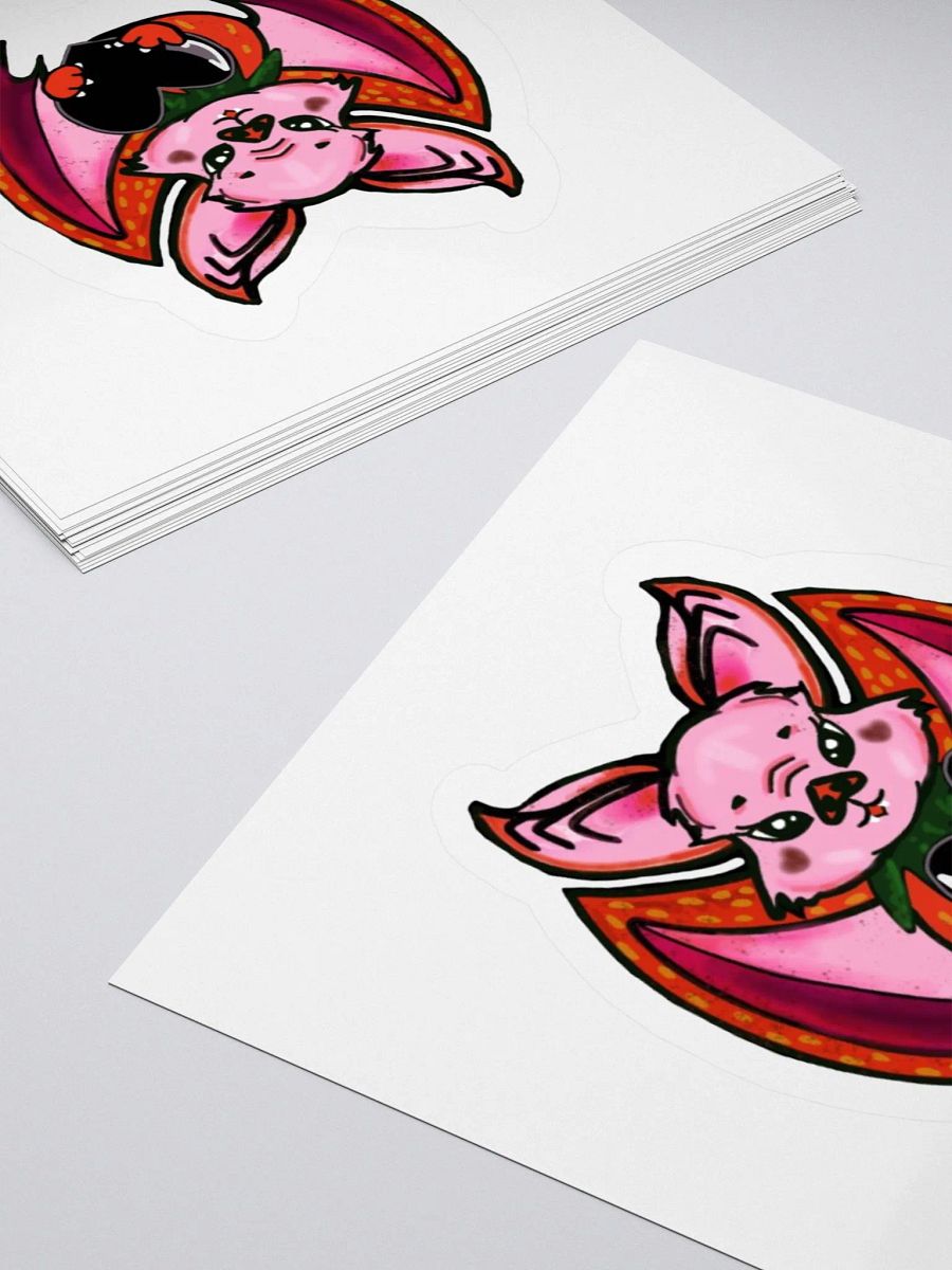 Feral Bat Heart Kiss Cut Sticker product image (4)