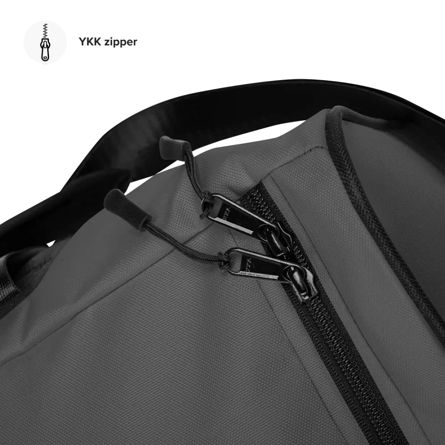 Just Did It! Red Splatter Gray Duffle Bag product image (11)