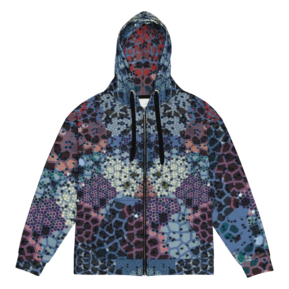 Stained glass Recycled Unisex Zip Hoodie product image (2)