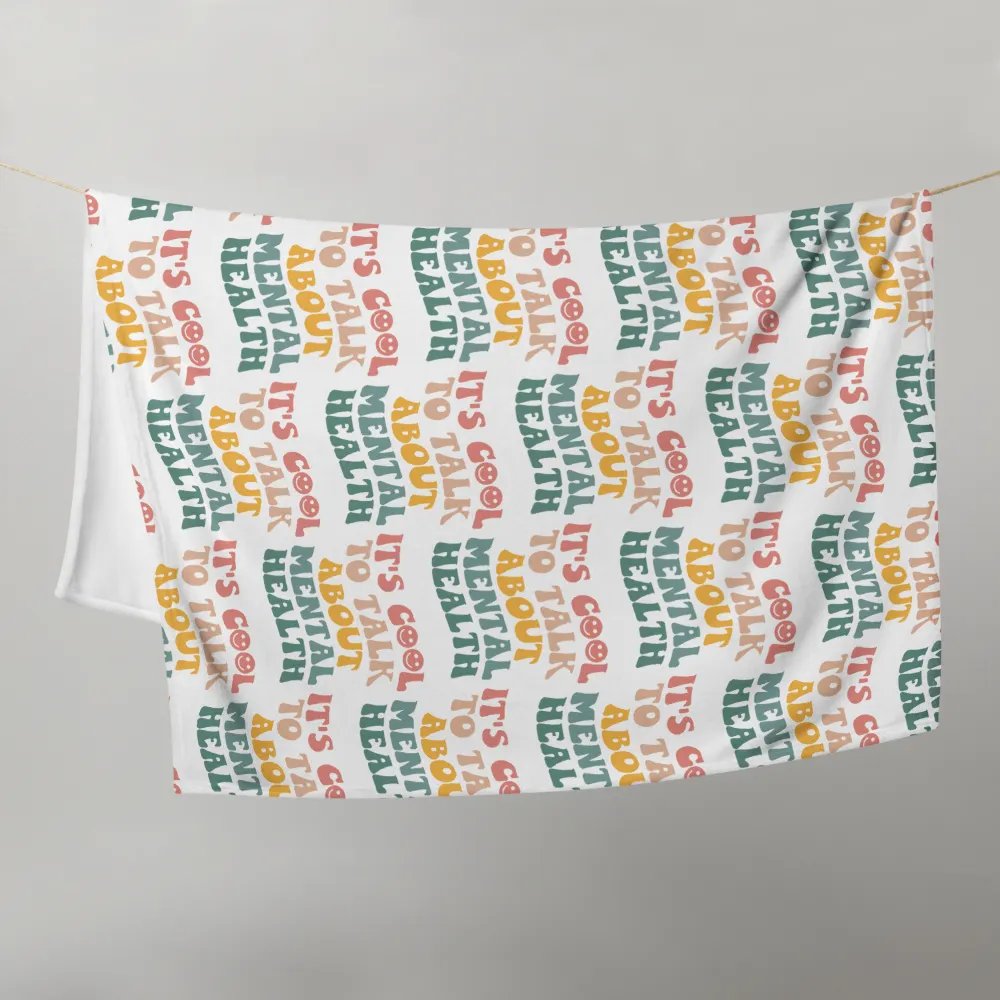 It's Cool To Talk About Mental Health Blanket product image (10)