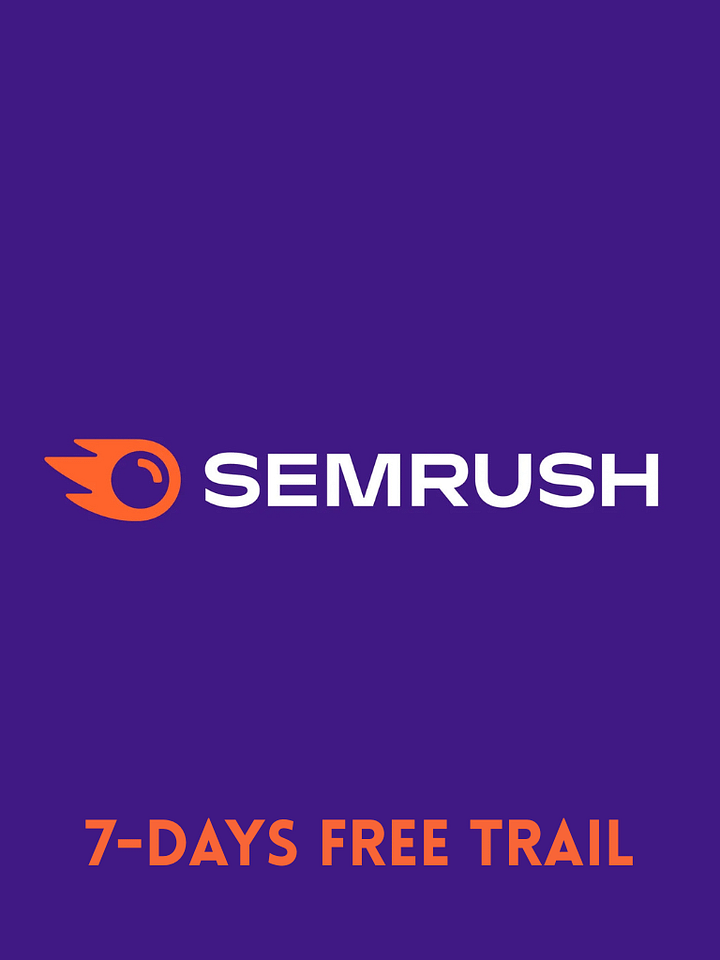Semrush 7 Days Free Trail product image (1)