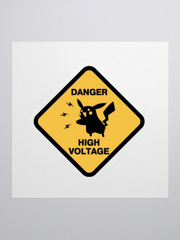 Danger Zone Pikachu Kiss Cut Stickers product image (3)