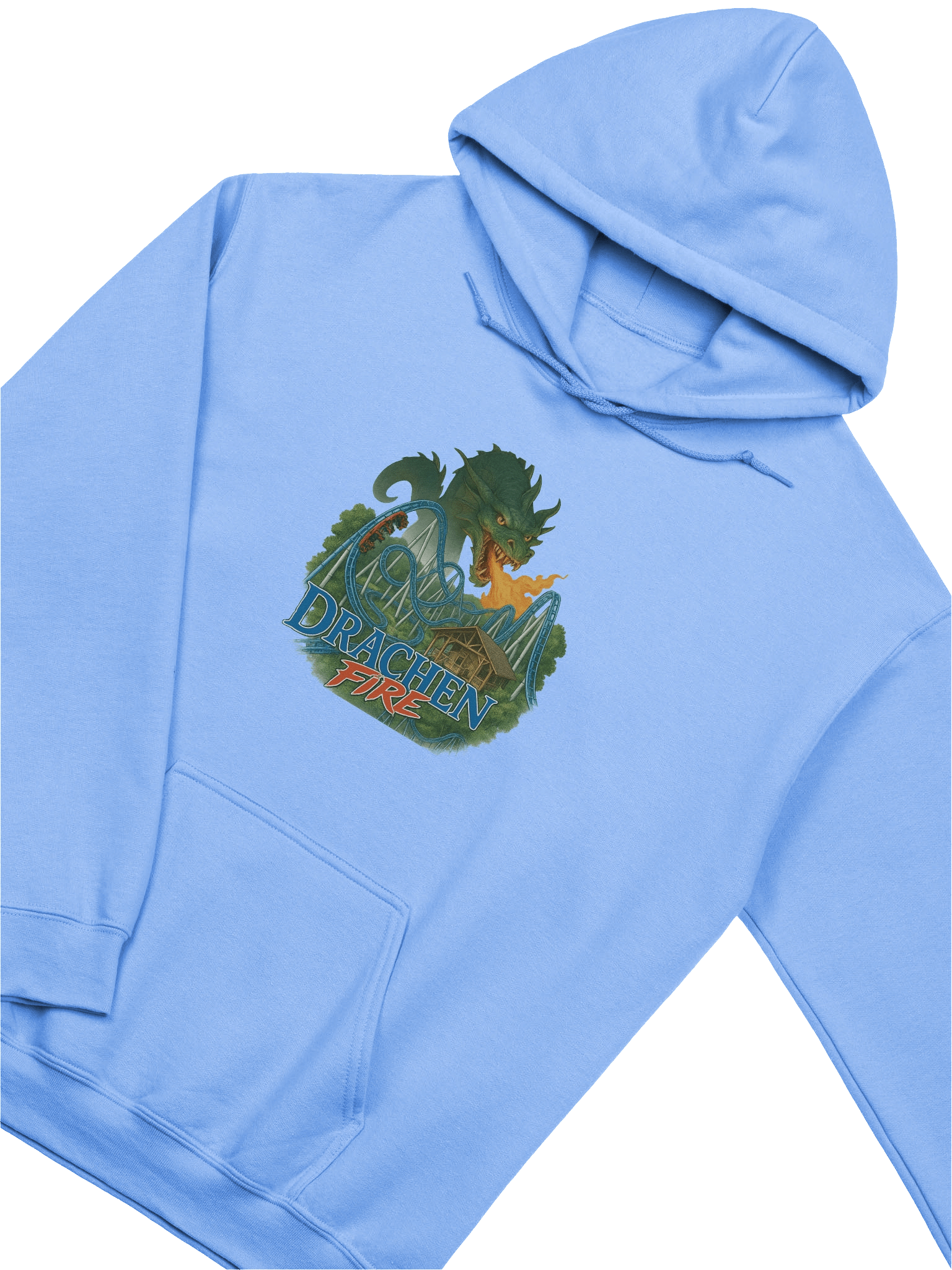 Drachen Fire Roller Coaster Unisex Hoodie product image (29)