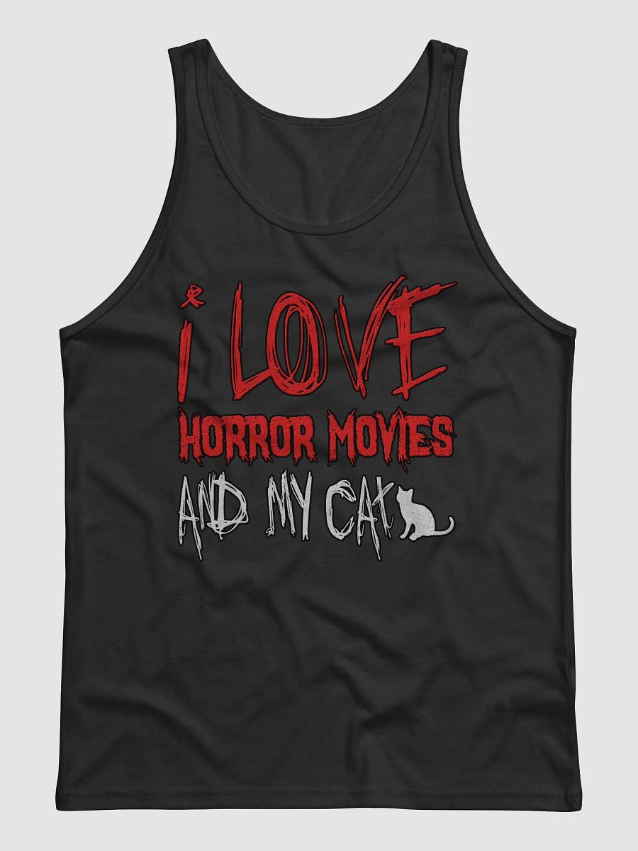 I Love Horror Movies And My Cat Tank Top product image (9)