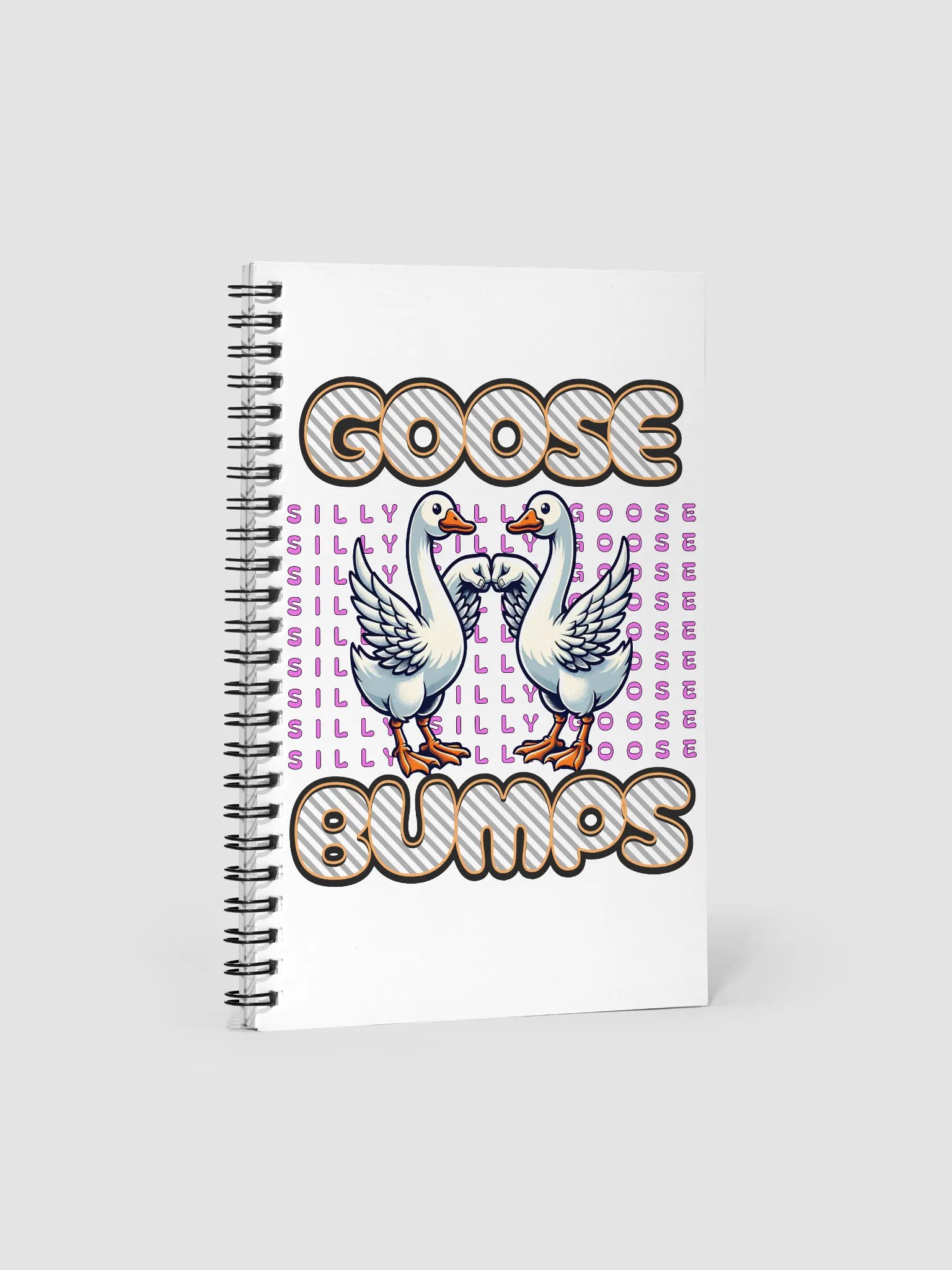 Silly Goose Bumps Spiral Notebook product image (1)