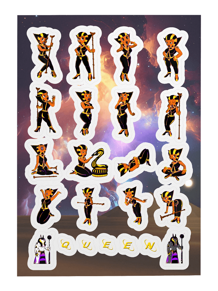 Queen Mood Stickers Sticker Sheet product image (1)