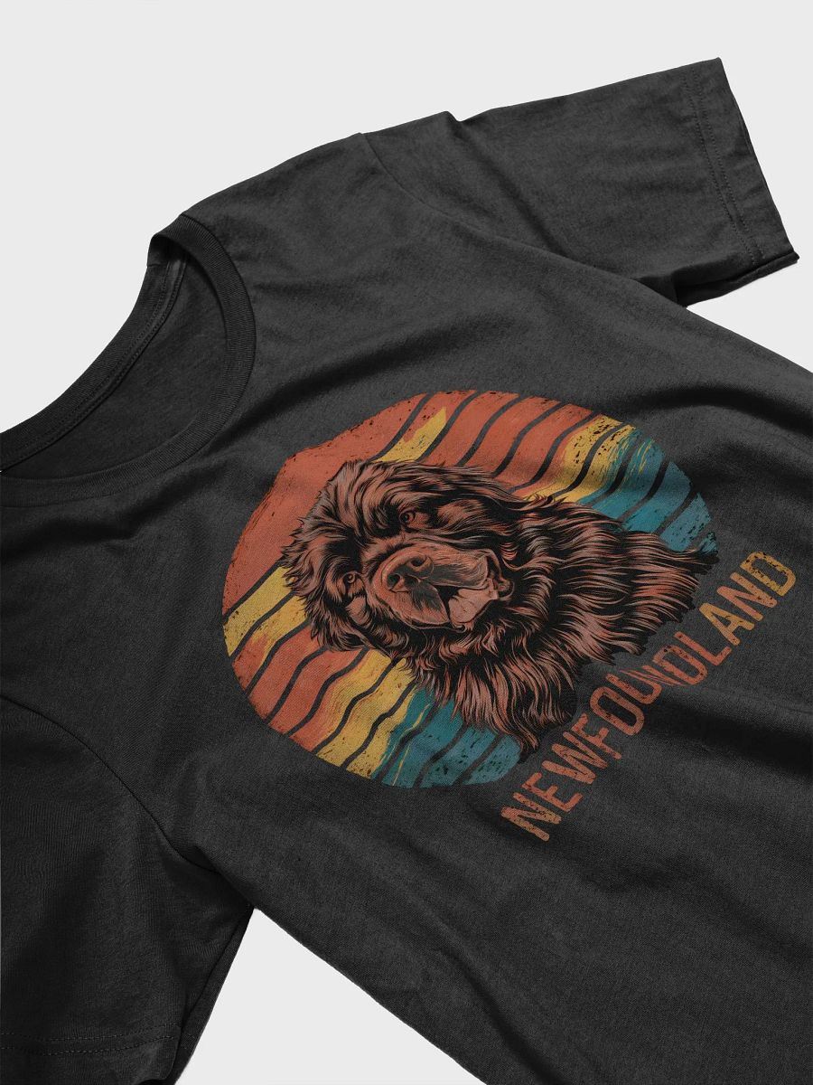 Retro Newfoundland Dog T-Shirt for Men and Women - Vintage Breed Print product image (5)