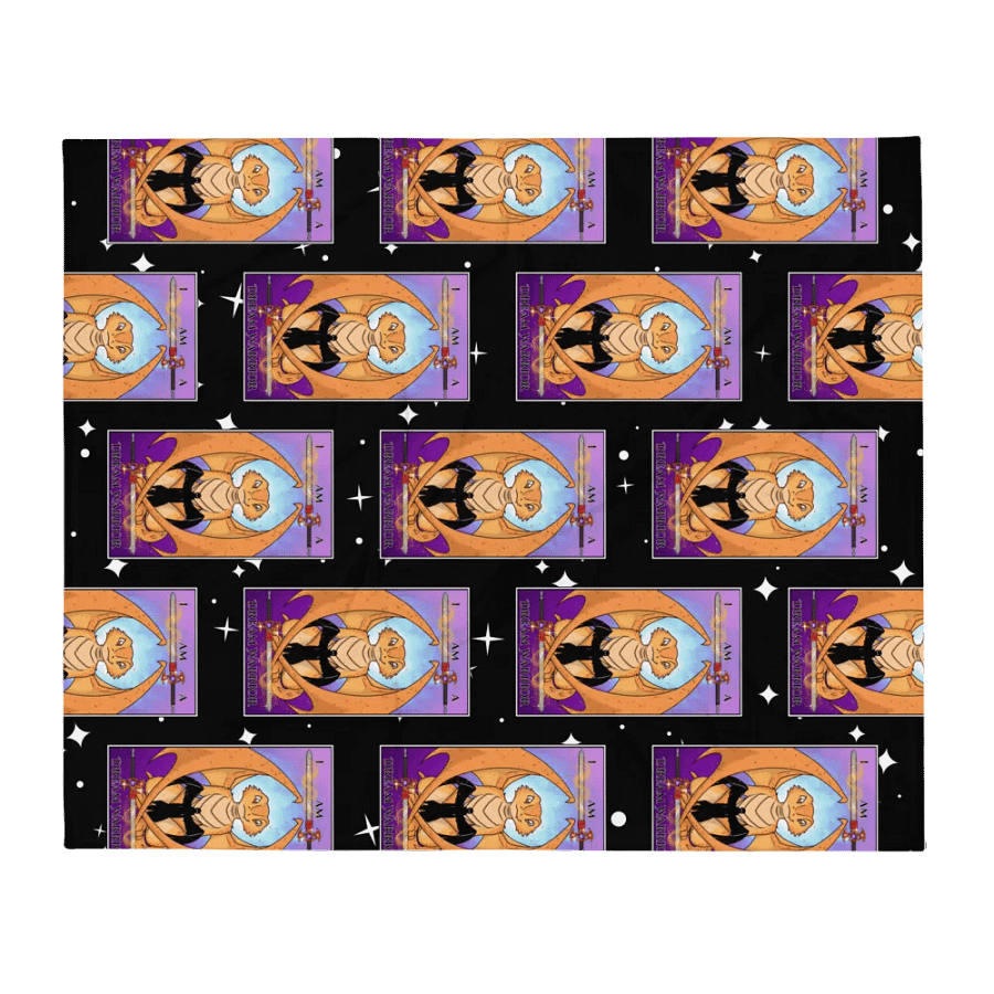 Day of the Dragon Tarot Card Throw Blanket product image (2)