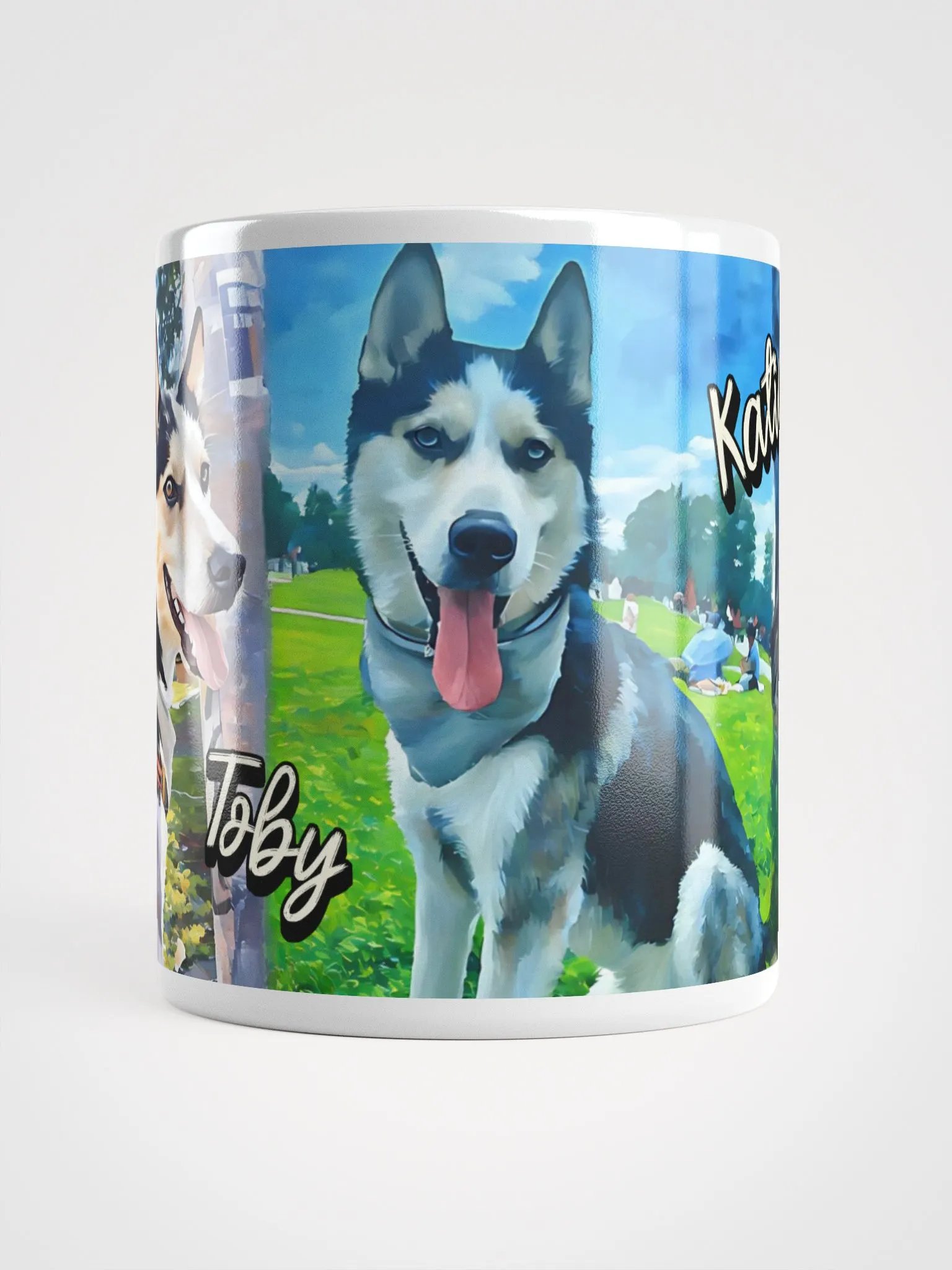 YOUR BEST FRIENDS! / MUG WITH PERSONALIZED NAME / DIGITAL ART product image (3)