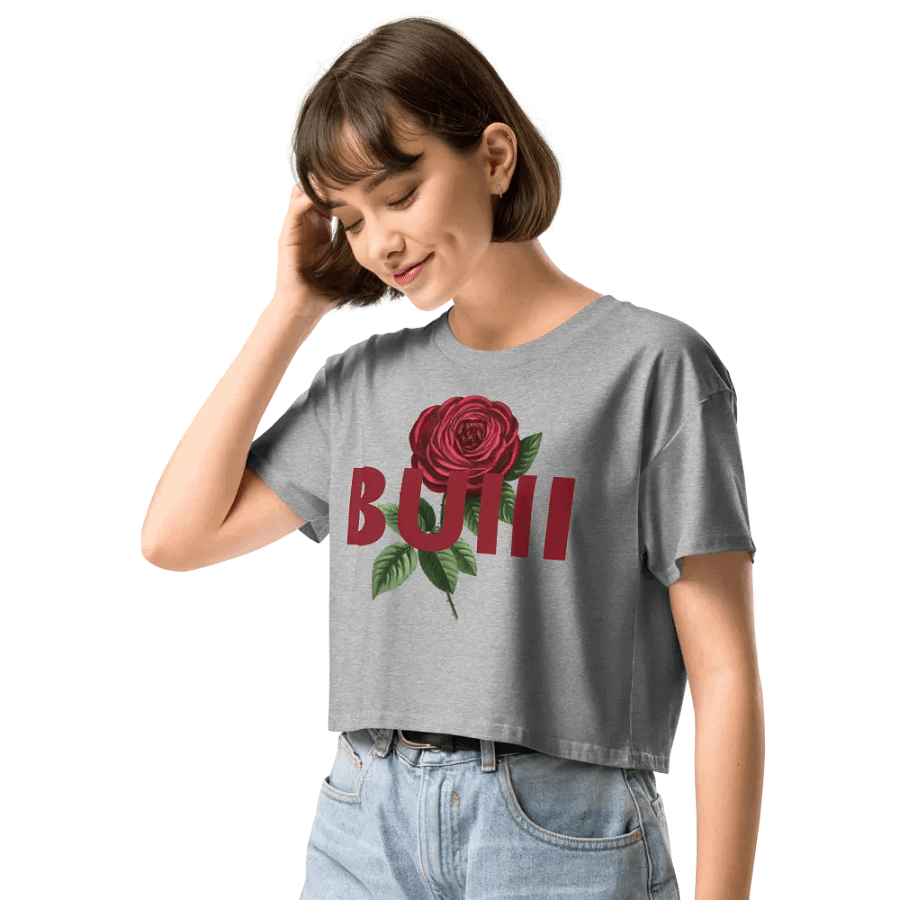 BUIII Logo Rose Crop Tops product image (10)